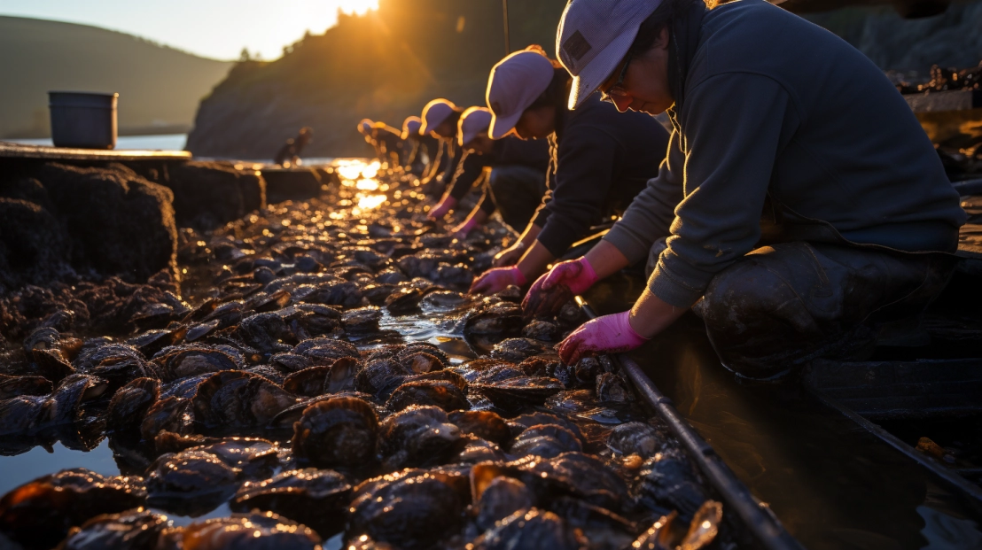 The intricate process of harvesting abalone